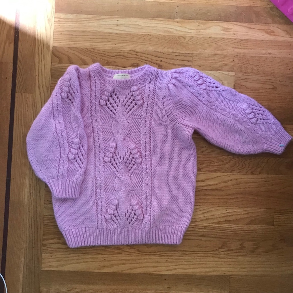 La Maille Sezane Giulia Jumper Iris Lavender Sweater S Mohair Lilac